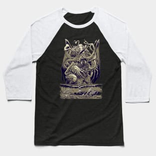 CTHULHU INVADES NY Baseball T-Shirt